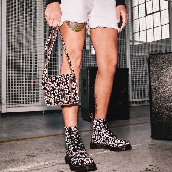 Dr. Martens Black and Red Crossbody Bag - Picture 10 of 10